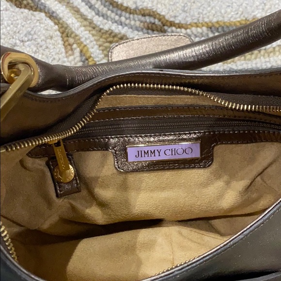 💕 Jimmy choo bronze metallic leather satchel 💕 - Picture 15 of 16